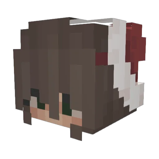 daana Minecraft avatar head, 3D render