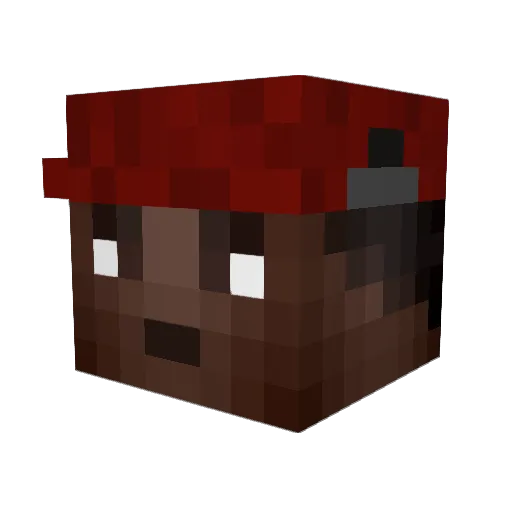 daanhoek18_ Minecraft avatar head, 3D render