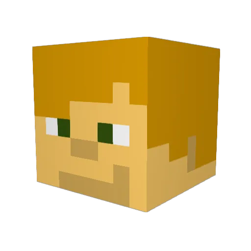 daanv1998 Minecraft avatar head, 3D render