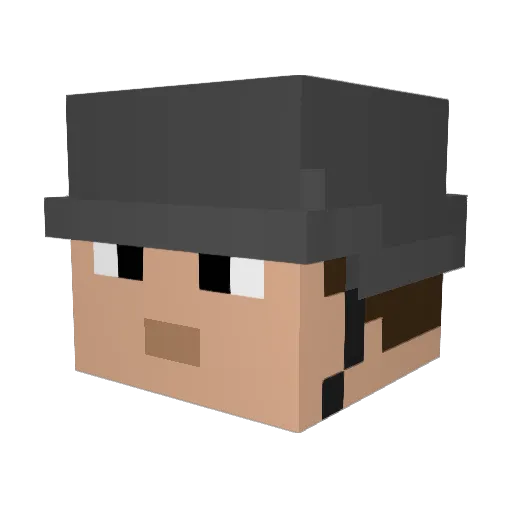 daanw1912 Minecraft avatar head, 3D render