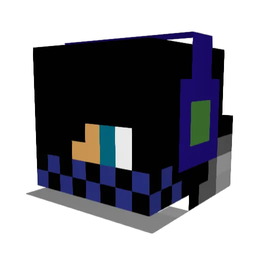 daarkron Minecraft avatar head, 3D render