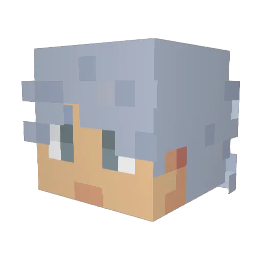 daavidvennt Minecraft avatar head, 3D render