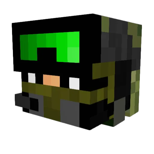 daavud Minecraft avatar head, 3D render
