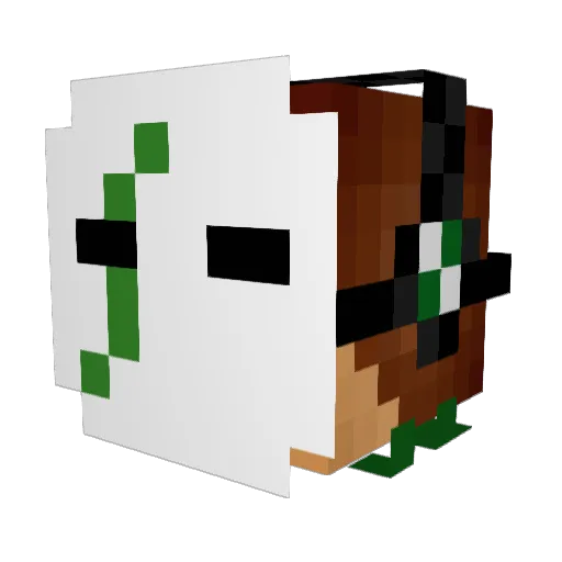 dab3ast Minecraft avatar head, 3D render