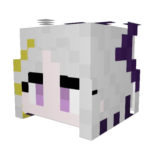 dabaxi Minecraft avatar head, 3D render