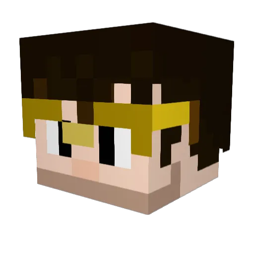 dabbi6 Minecraft avatar head, 3D render