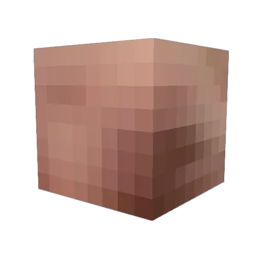 dabe_glavins Minecraft avatar head, 3D render