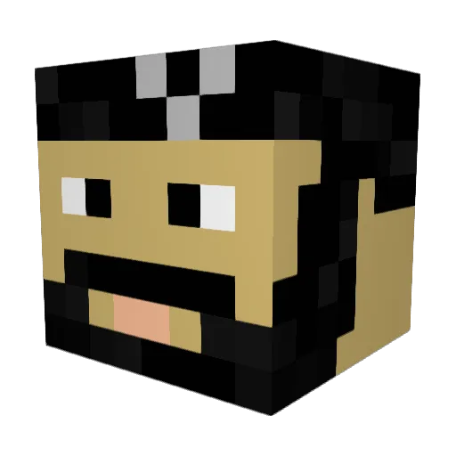 dabearzz Minecraft avatar head, 3D render