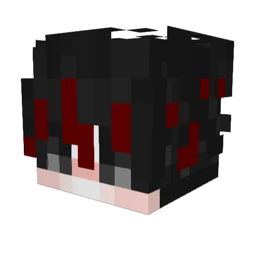 dabeeisme Minecraft avatar head, 3D render