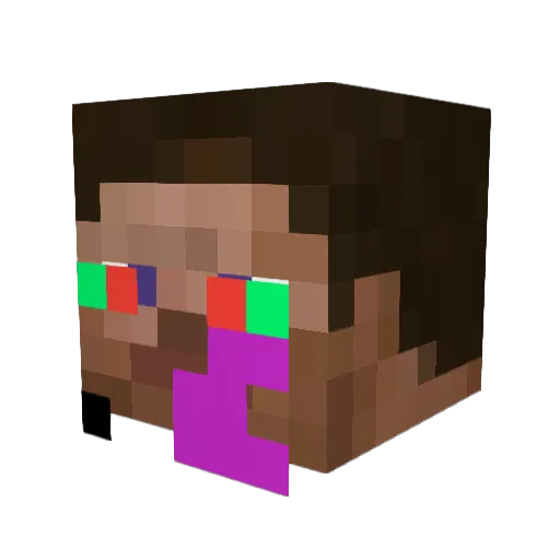 dabestaround1551 Minecraft avatar head, 3D render