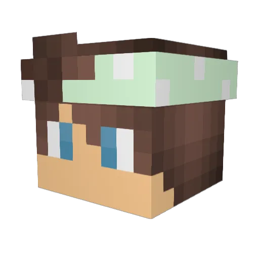 dabmaster1 Minecraft avatar head, 3D render