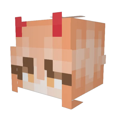daboiitony Minecraft avatar head, 3D render