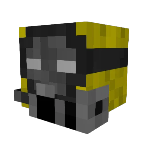 daboise Minecraft avatar head, 3D render