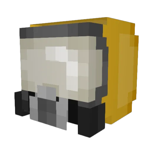 dabongde Minecraft avatar head, 3D render