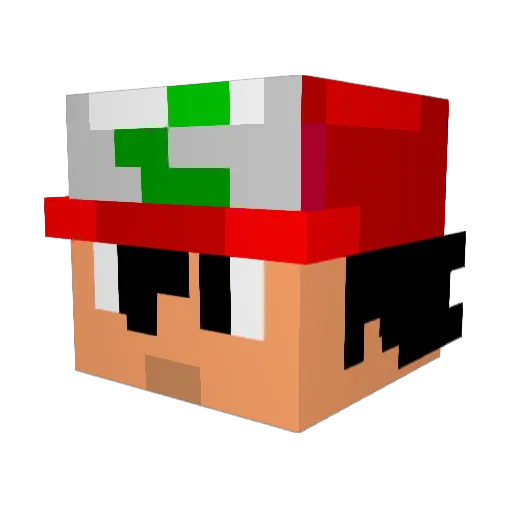 daboss172 Minecraft avatar head, 3D render