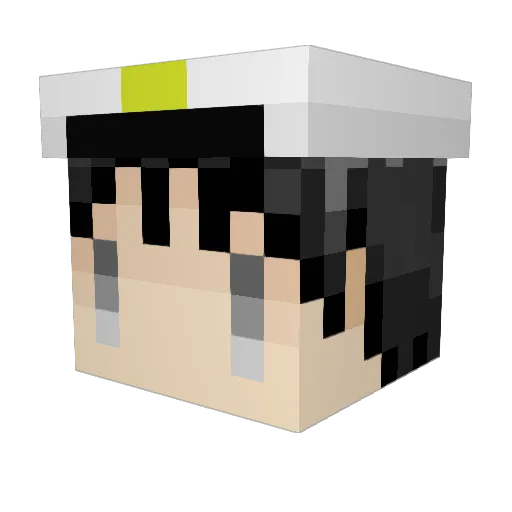 dabuke Minecraft avatar head, 3D render
