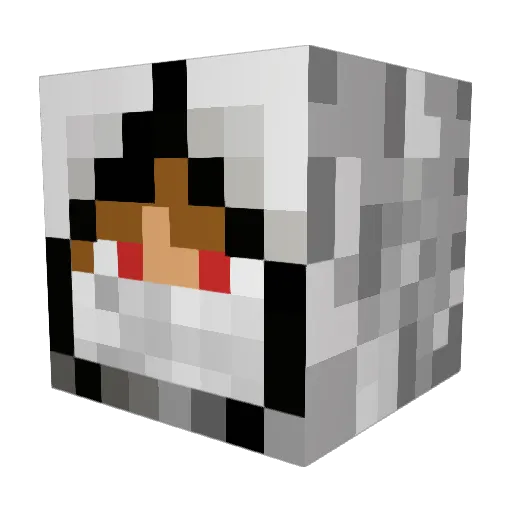 dabuttermonster Minecraft avatar head, 3D render