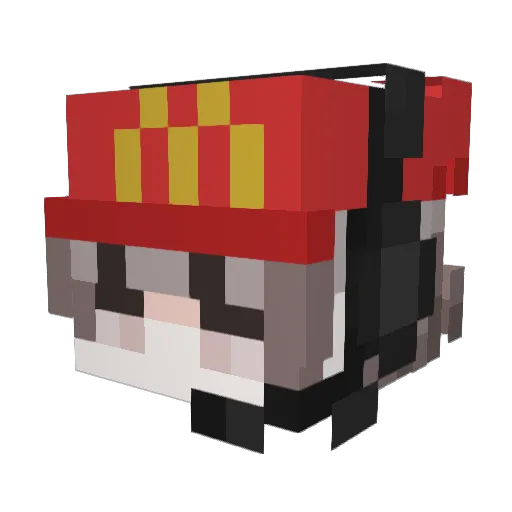 dac05 Minecraft avatar head, 3D render