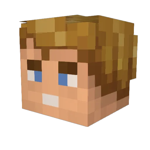dac512 Minecraft avatar head, 3D render