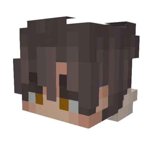dac_900 Minecraft avatar head, 3D render