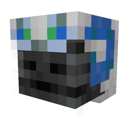 dacek Minecraft avatar head, 3D render