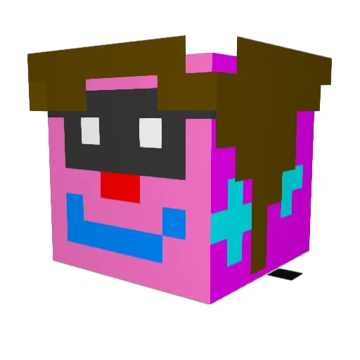 dachezisgood Minecraft avatar head, 3D render