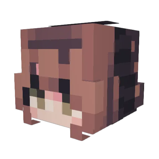 dackhart Minecraft avatar head, 3D render