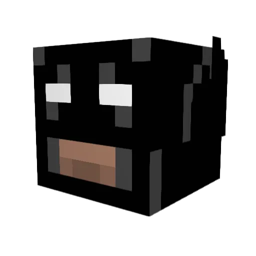dackragus Minecraft avatar head, 3D render