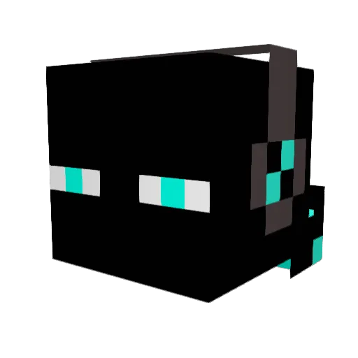 dad64 Minecraft avatar head, 3D render