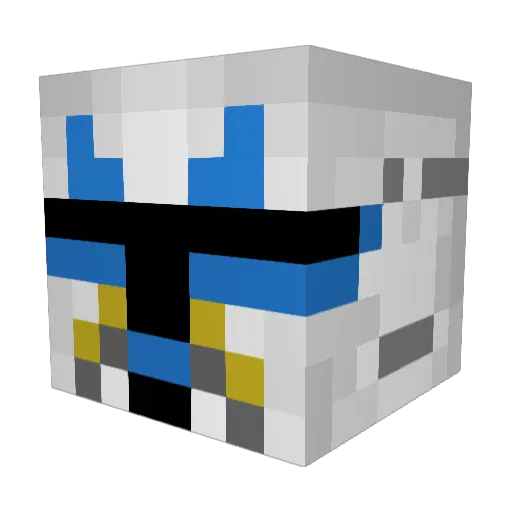 dad_life Minecraft avatar head, 3D render