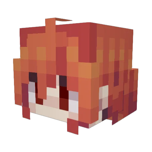 dada111 Minecraft avatar head, 3D render