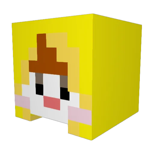dada310 Minecraft avatar head, 3D render