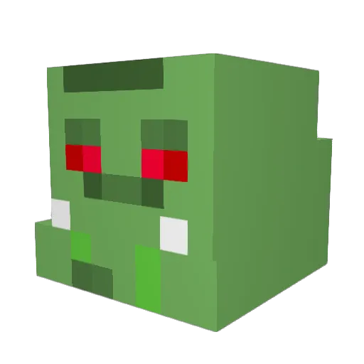 dadadamNICO Minecraft avatar head, 3D render