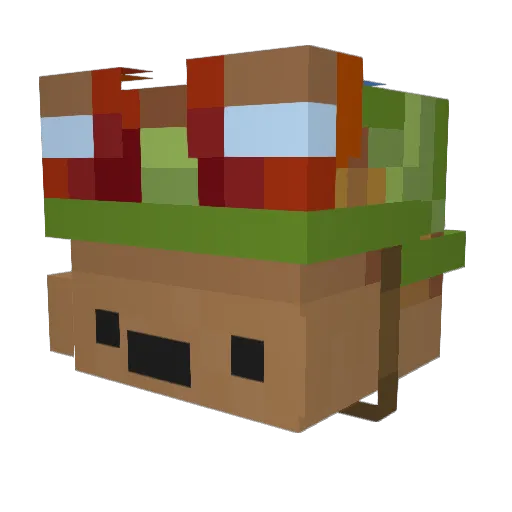 dadaguai6 Minecraft avatar head, 3D render