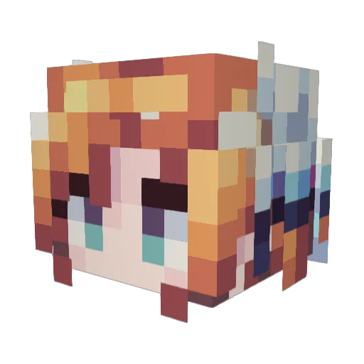 dadajun233 Minecraft avatar head, 3D render