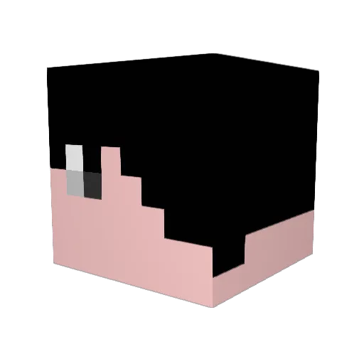 dadakings Minecraft avatar head, 3D render