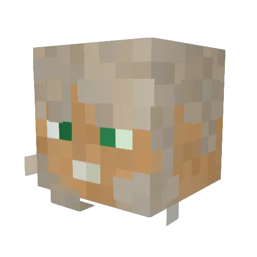 dadarkangel Minecraft avatar head, 3D render