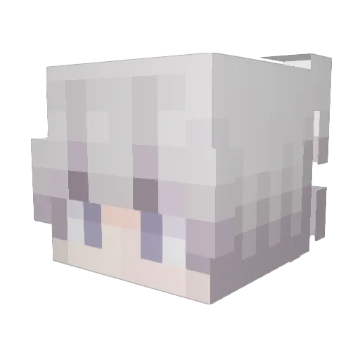 dadavcxb Minecraft avatar head, 3D render