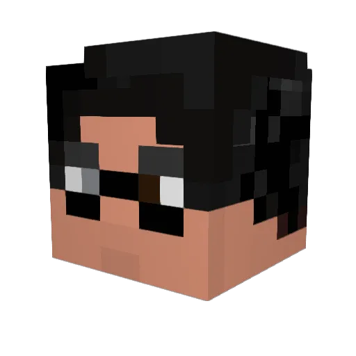 dadconsumer Minecraft avatar head, 3D render