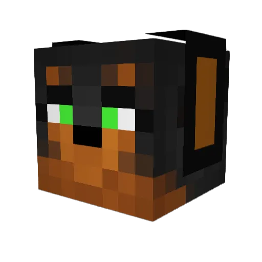 dadd1611 Minecraft avatar head, 3D render