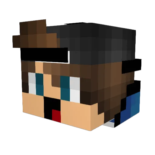 dadde200 Minecraft avatar head, 3D render