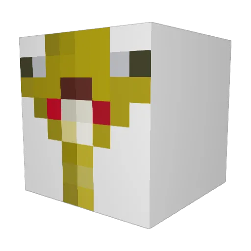 daddiesbunny Minecraft avatar head, 3D render