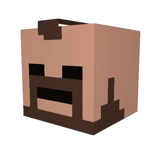 daddy0516 Minecraft avatar head, 3D render
