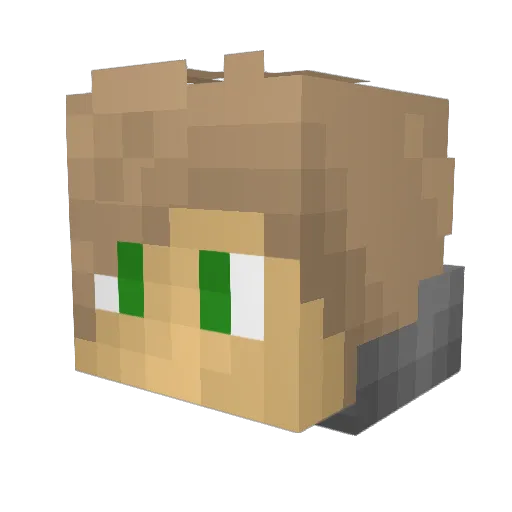 daddy46 Minecraft avatar head, 3D render