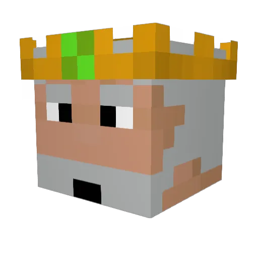 daddy_paddy Minecraft avatar head, 3D render