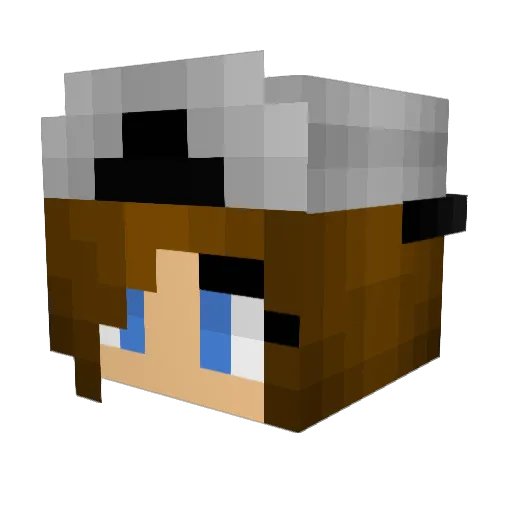 daddy_peppa_pig Minecraft avatar head, 3D render