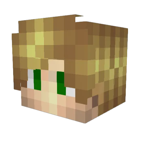 daddybreds Minecraft avatar head, 3D render