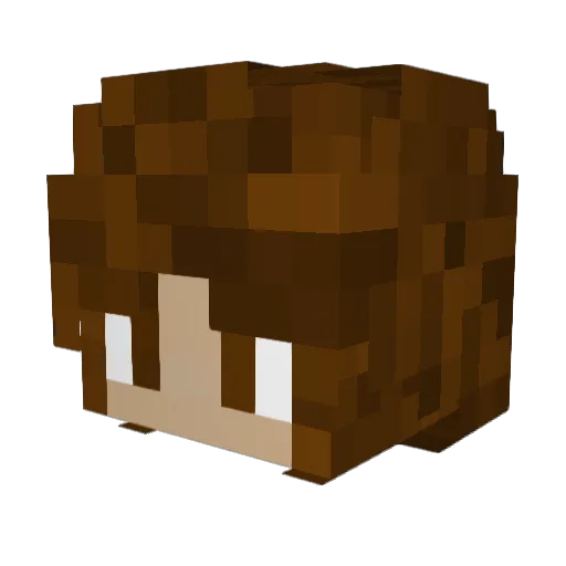daddygingerbeau Minecraft avatar head, 3D render