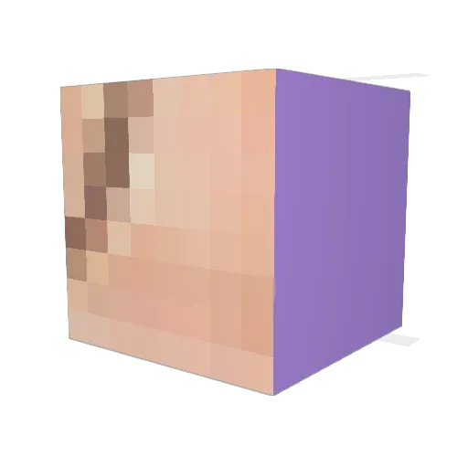 daddyhondo Minecraft avatar head, 3D render