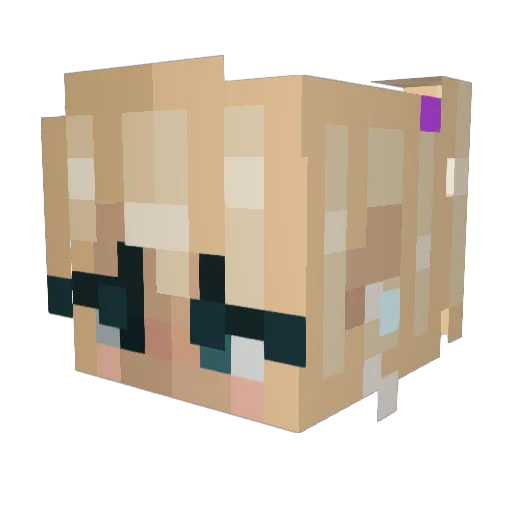 daddyjazzz Minecraft avatar head, 3D render